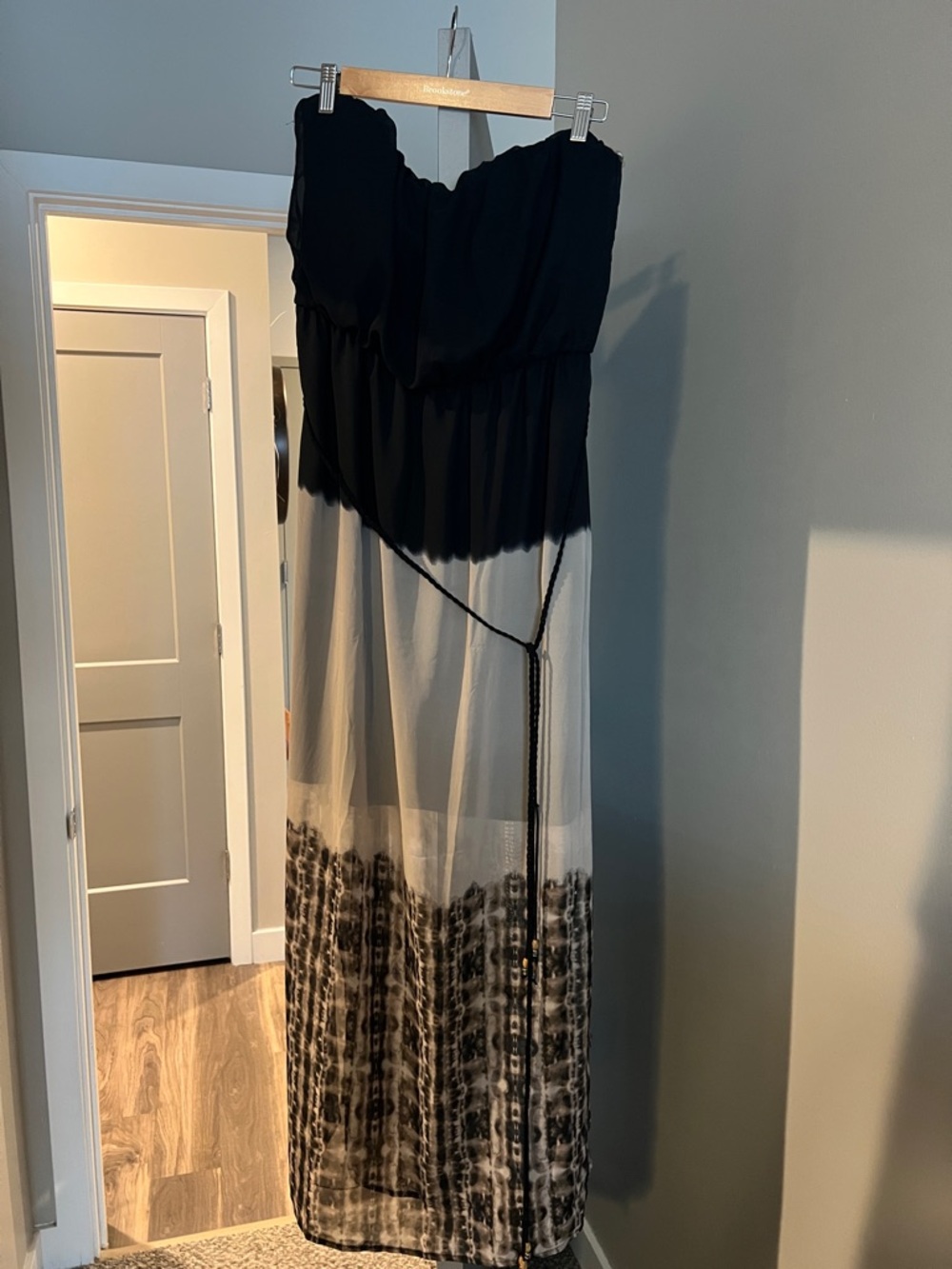 Maurice’s black/tan strapless dress